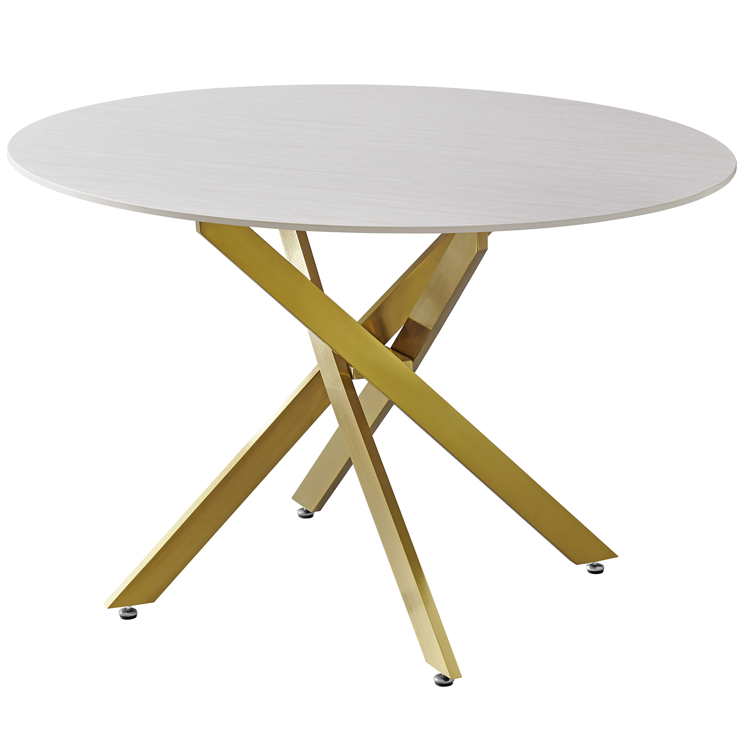 MESA COMEDOR PATAS METAL ORO M