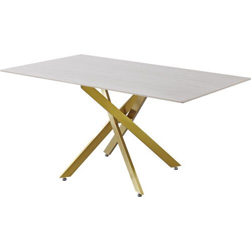 MESA COMEDOR PATAS METAL ORO M
