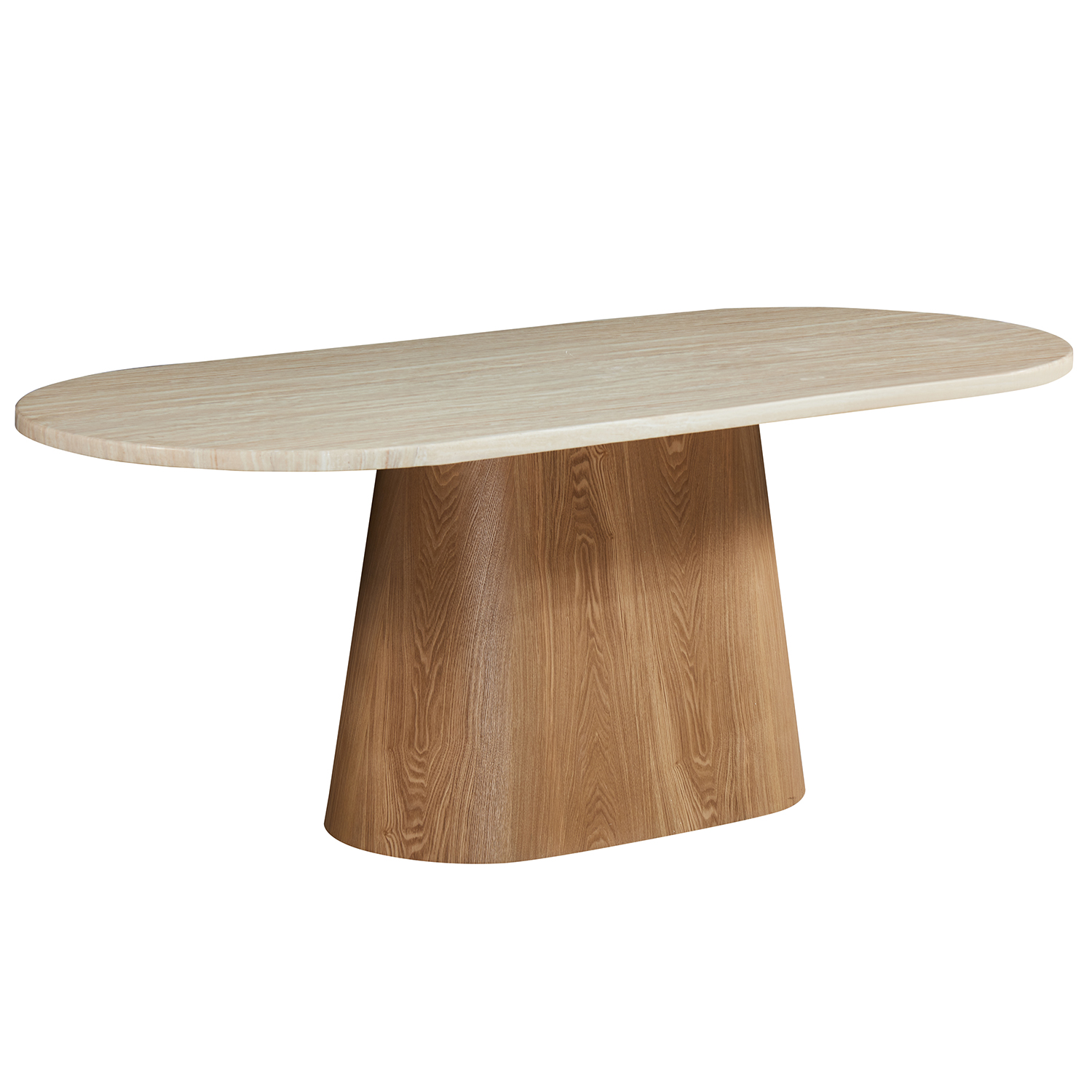 MESA COMEDOR MADERA SOBRE CERA ACBADO MARMOL