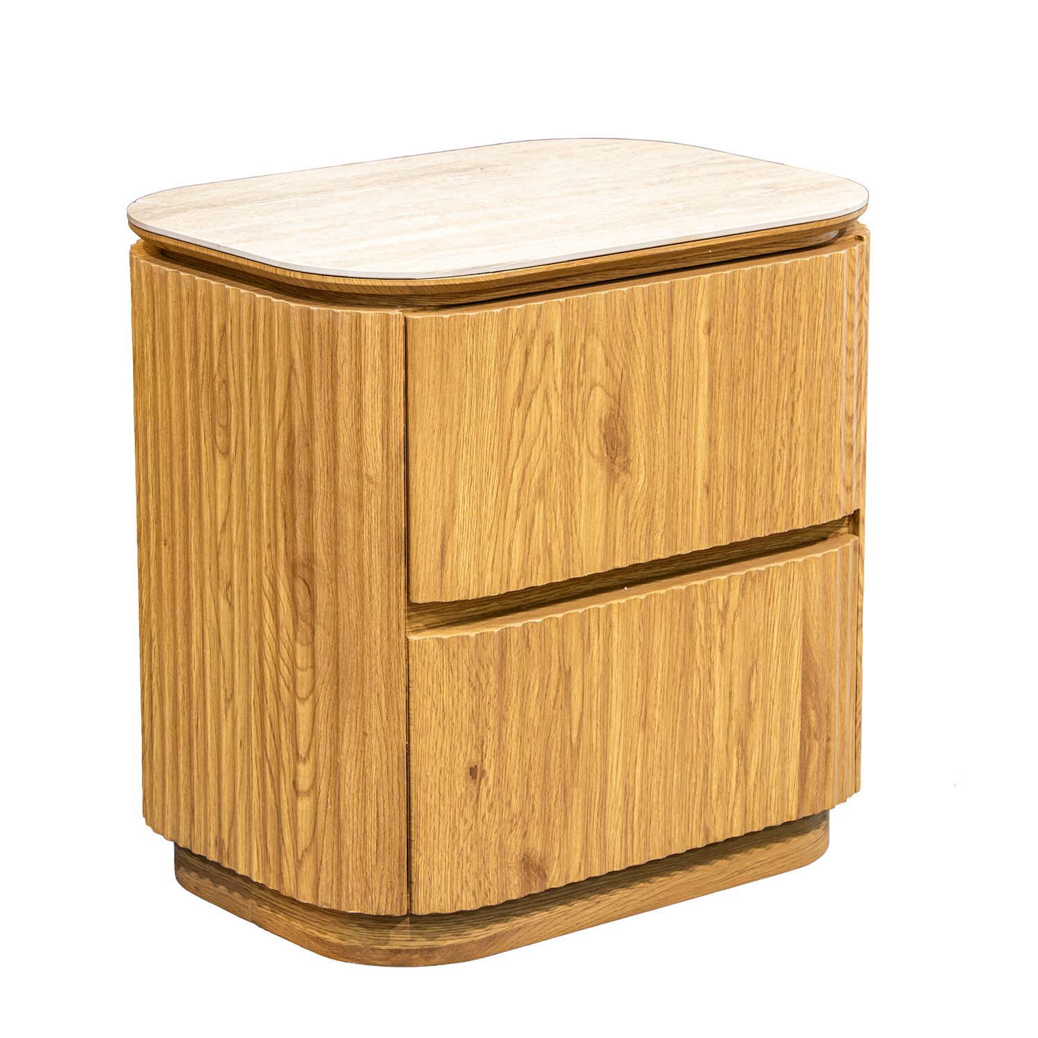 MESA DE NOCHE MADERA SOBRE CER ACBADO MARMOL