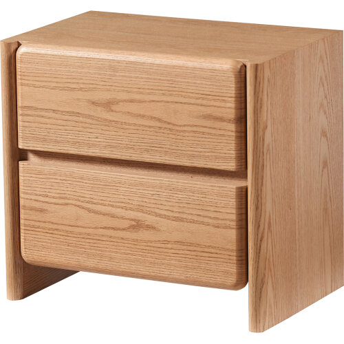 MESA DE NOCHE MADERA C/2 CAJONES