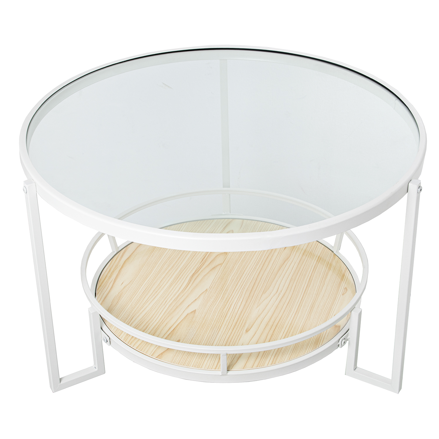 MESA AUXILIAR METAL BLANCO/CRIAL
