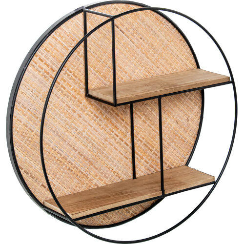 ESTANTERIA PARED 2 BALDAS MADE, PATAS METAL ORO