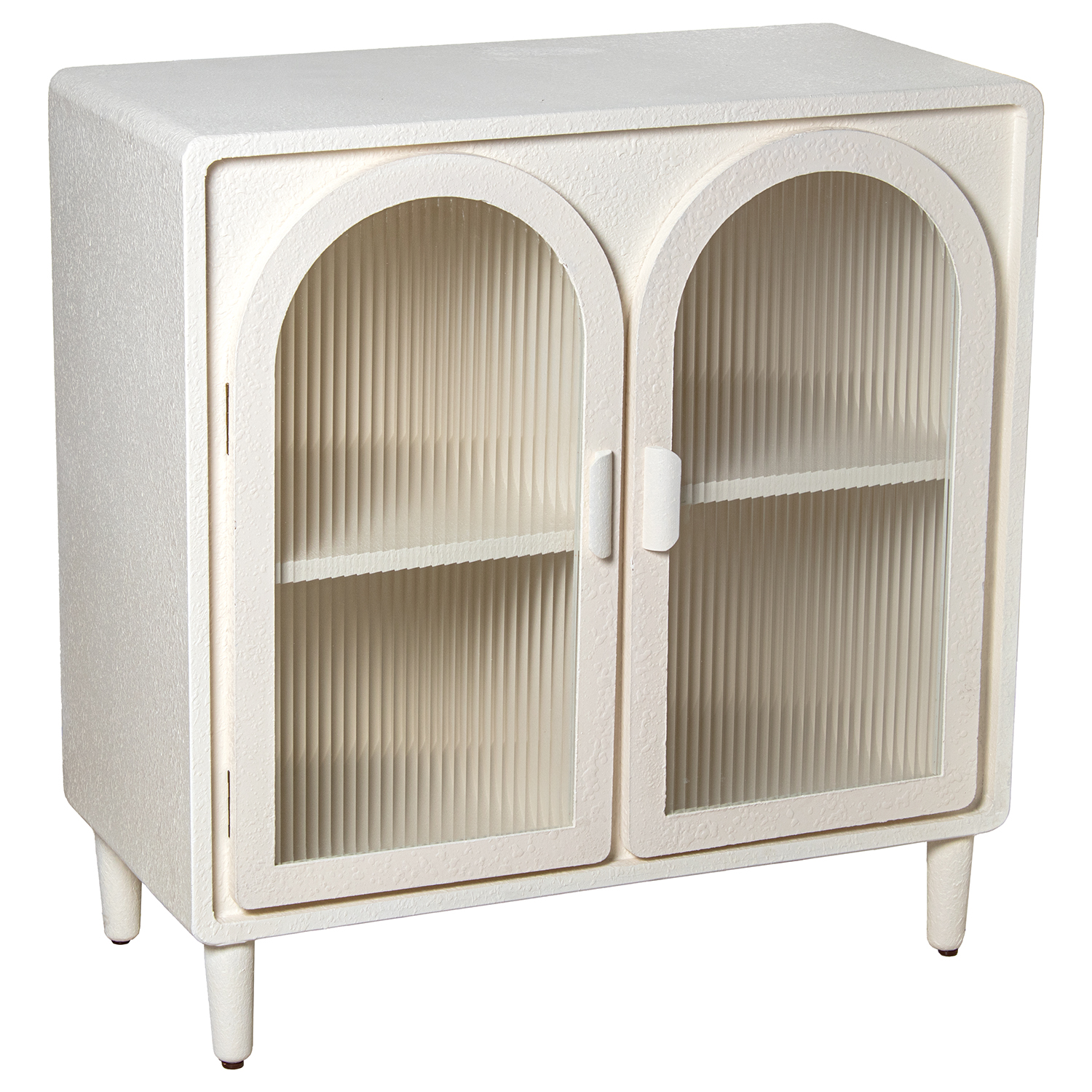 MUEBLE ENTRADA MADERA BLANCO CRTAS DE CRISTAL