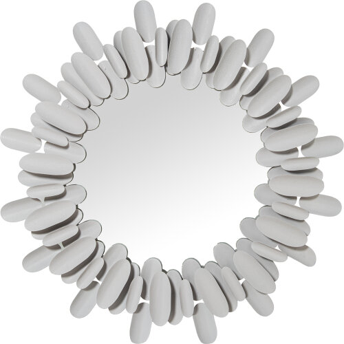 ESPEJO METAL 82CM BLANCO REDON