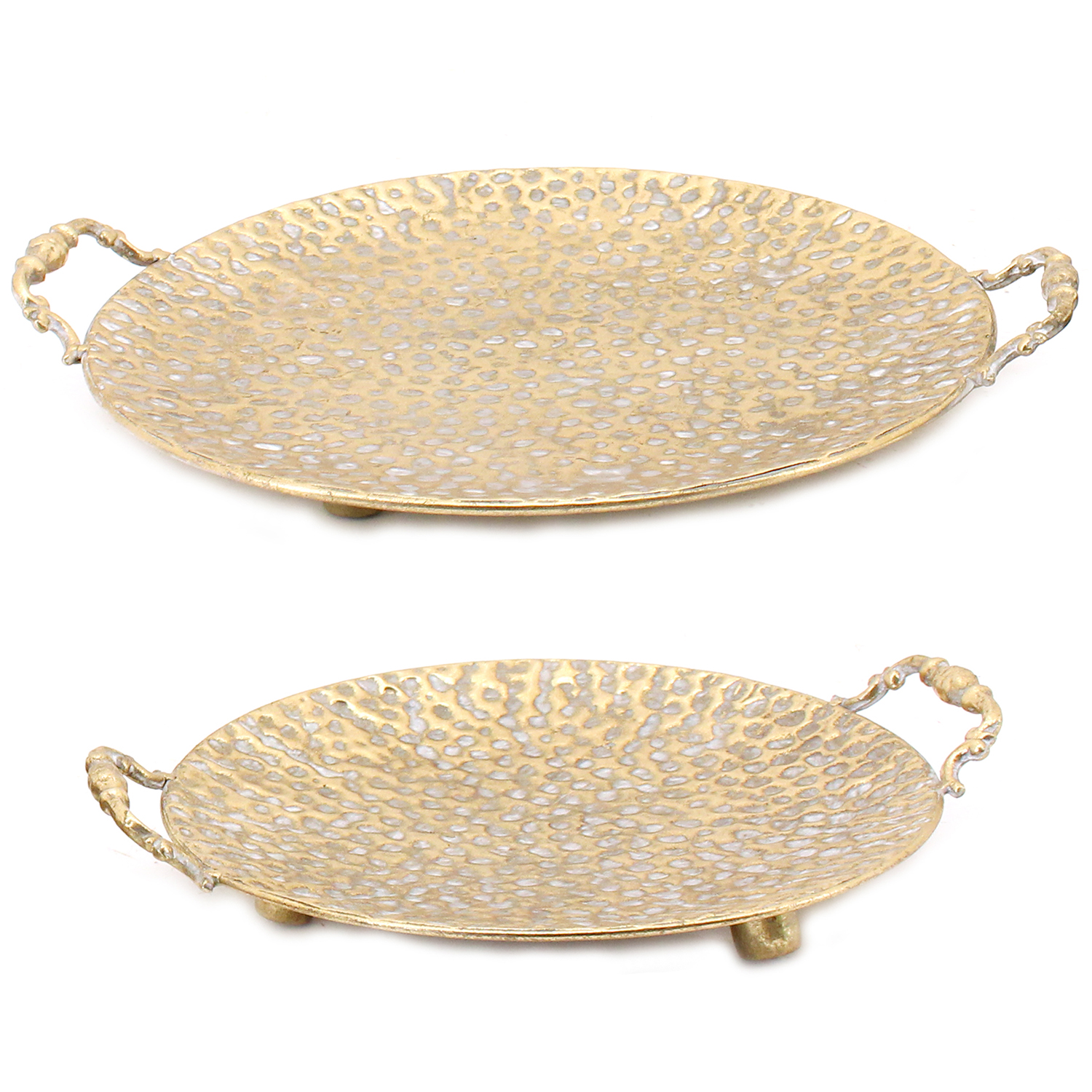 SET 2 CENTROS DE MESA BANDEJAUPERFICIE ESPEJO