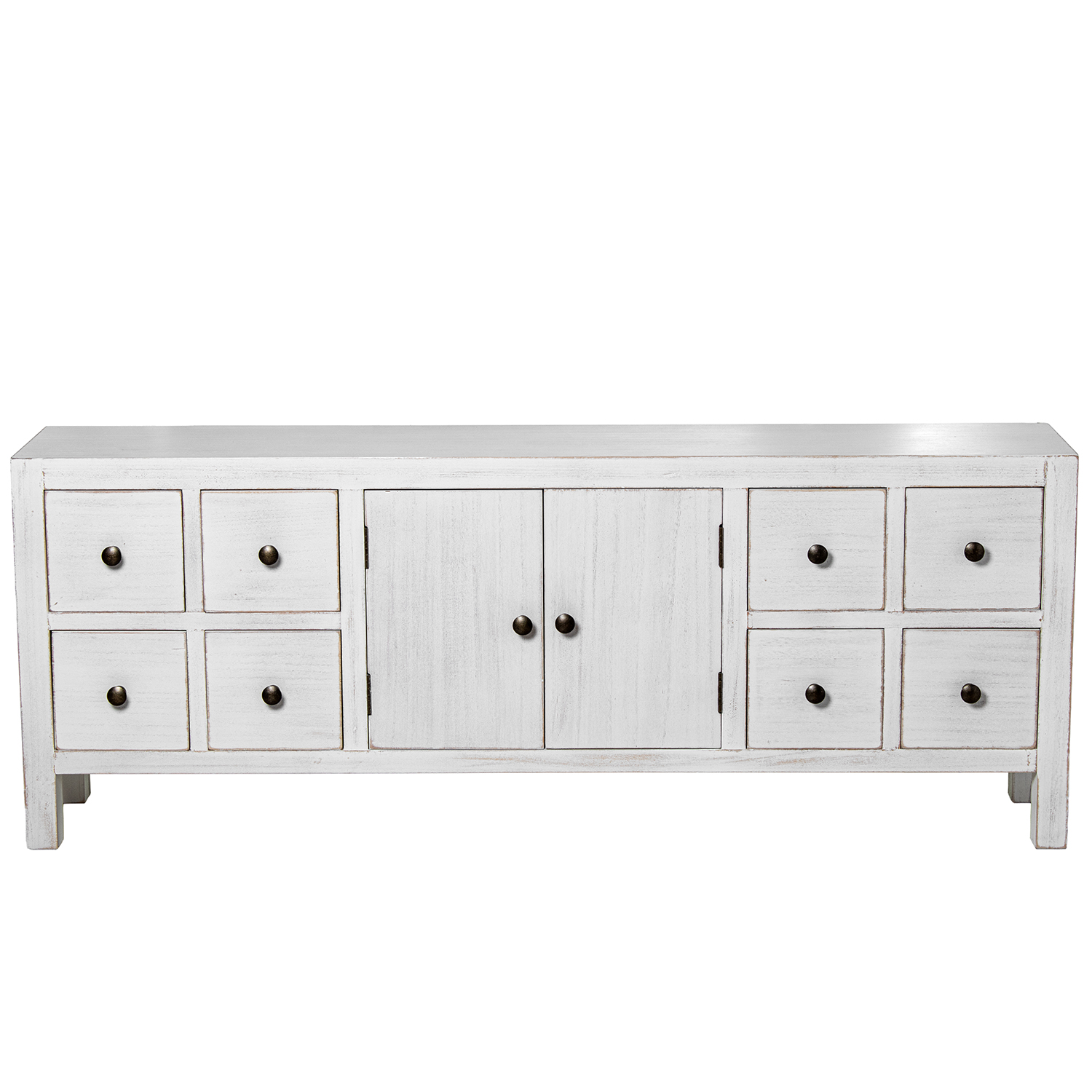 MUEBLE TV MADERA BLANCO DM+PAU