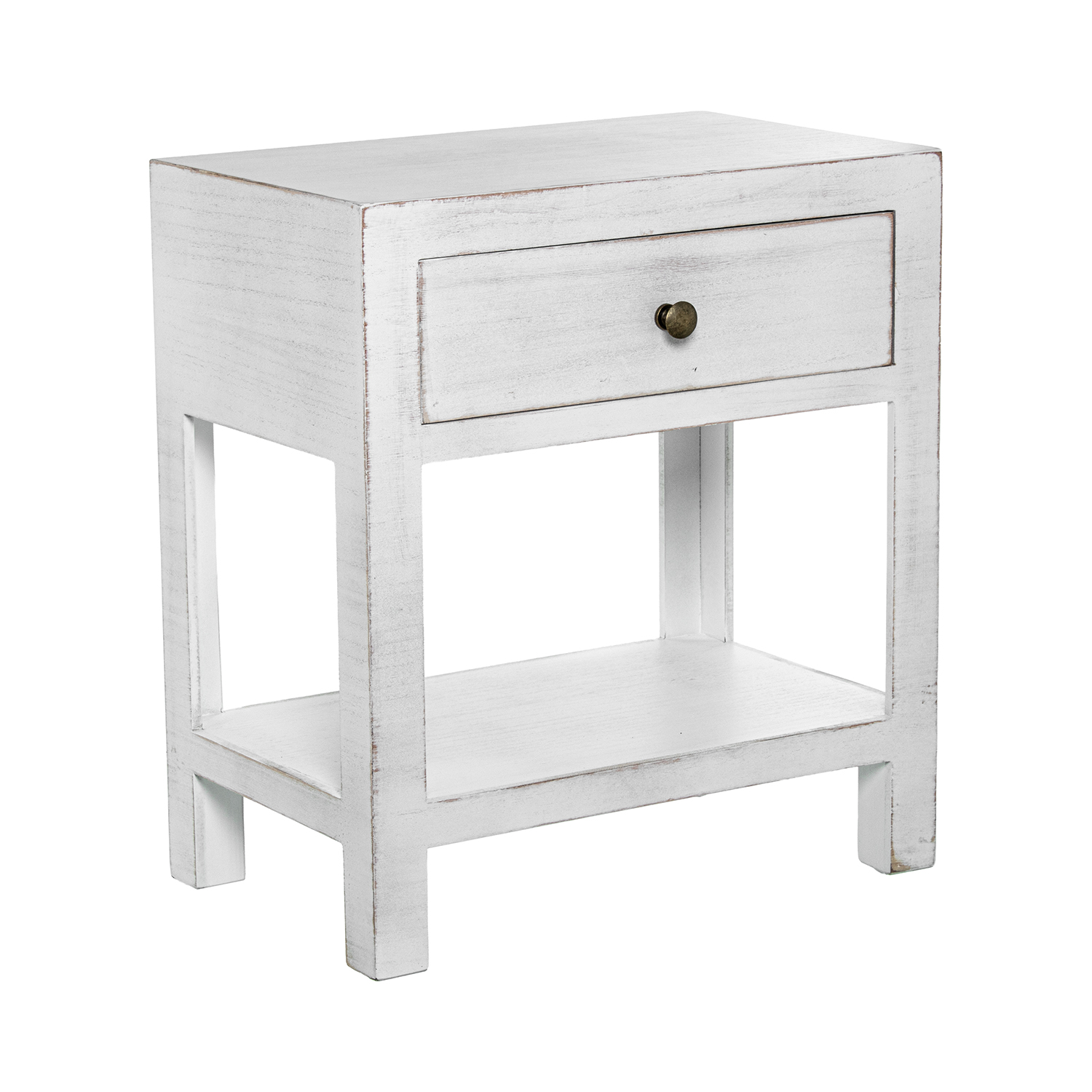 MESA DE NOCHE MADERA BLANCO DMLOWNIA