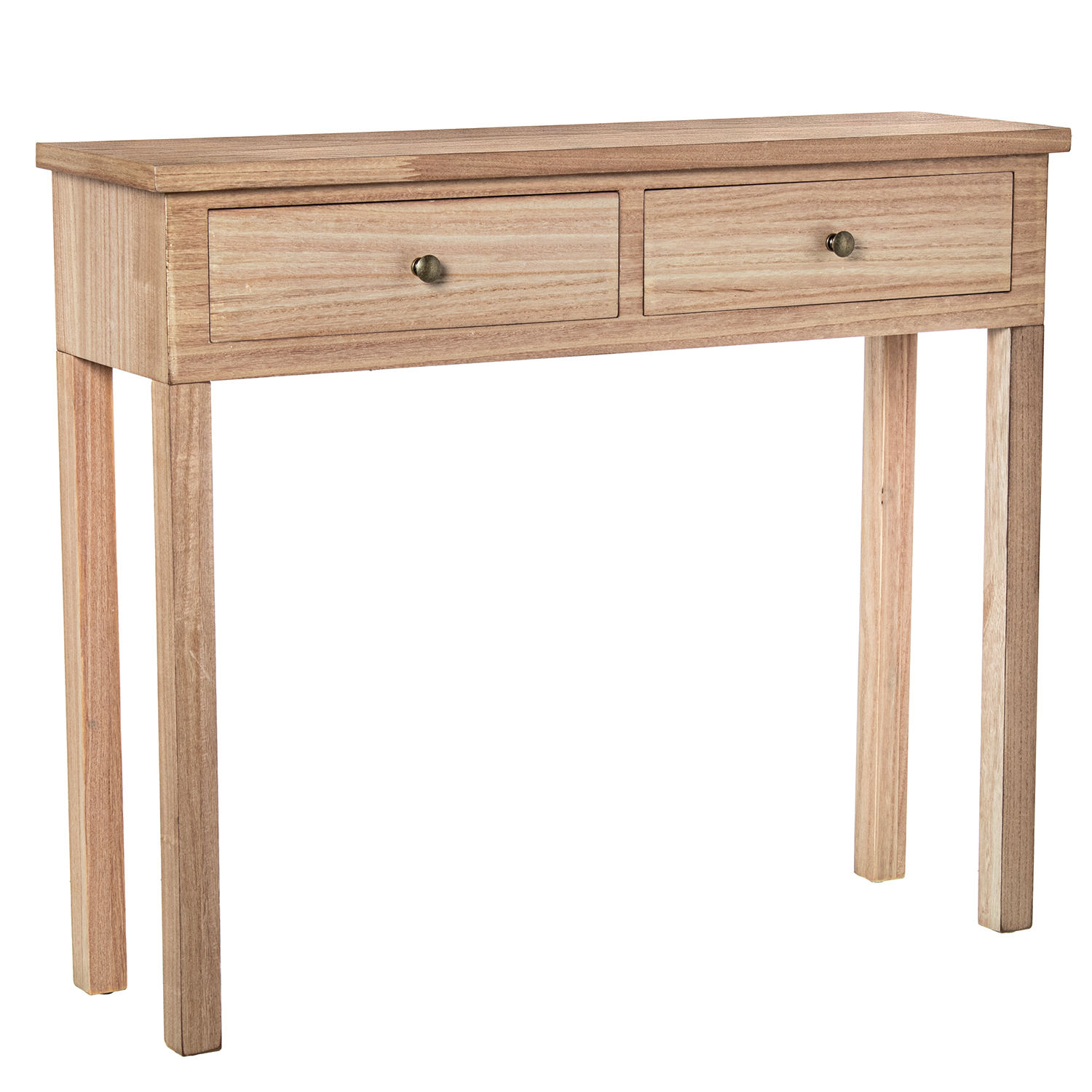 MESA DE ENTRADA MADERA NATURAL+PAULOWNIA