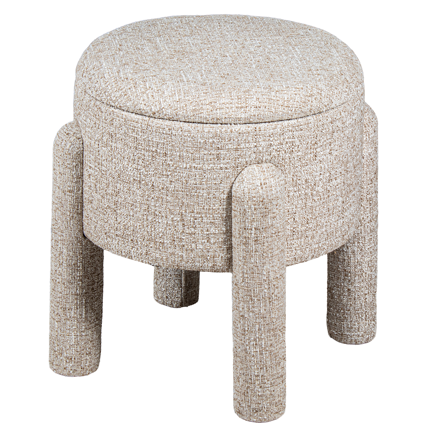 PUF POLIESTER BEIGE MADERAA