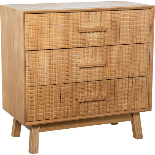 CÓMODA MADERA NATURAL 3 CAJONE CAJONES PINO DE NUEVA ZELANDA