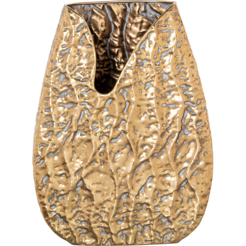 JARRÓN METAL DORADO
