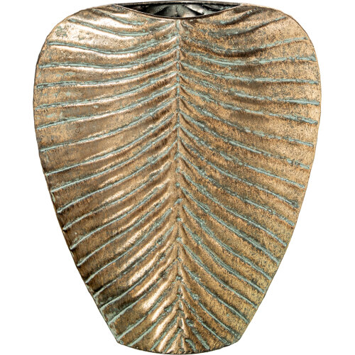 JARRÓN METAL DORADO