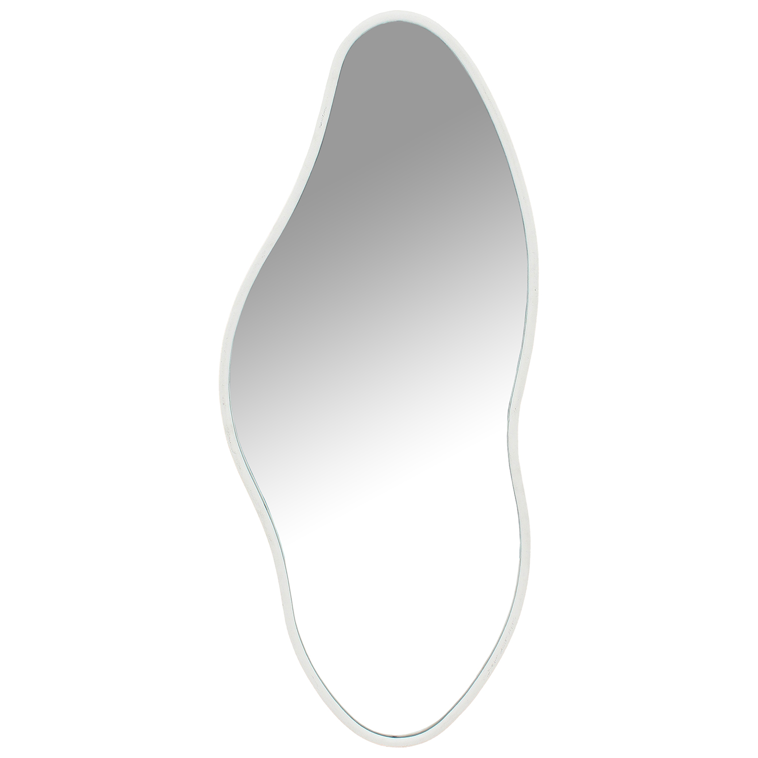 ESPEJO METAL BLANCO