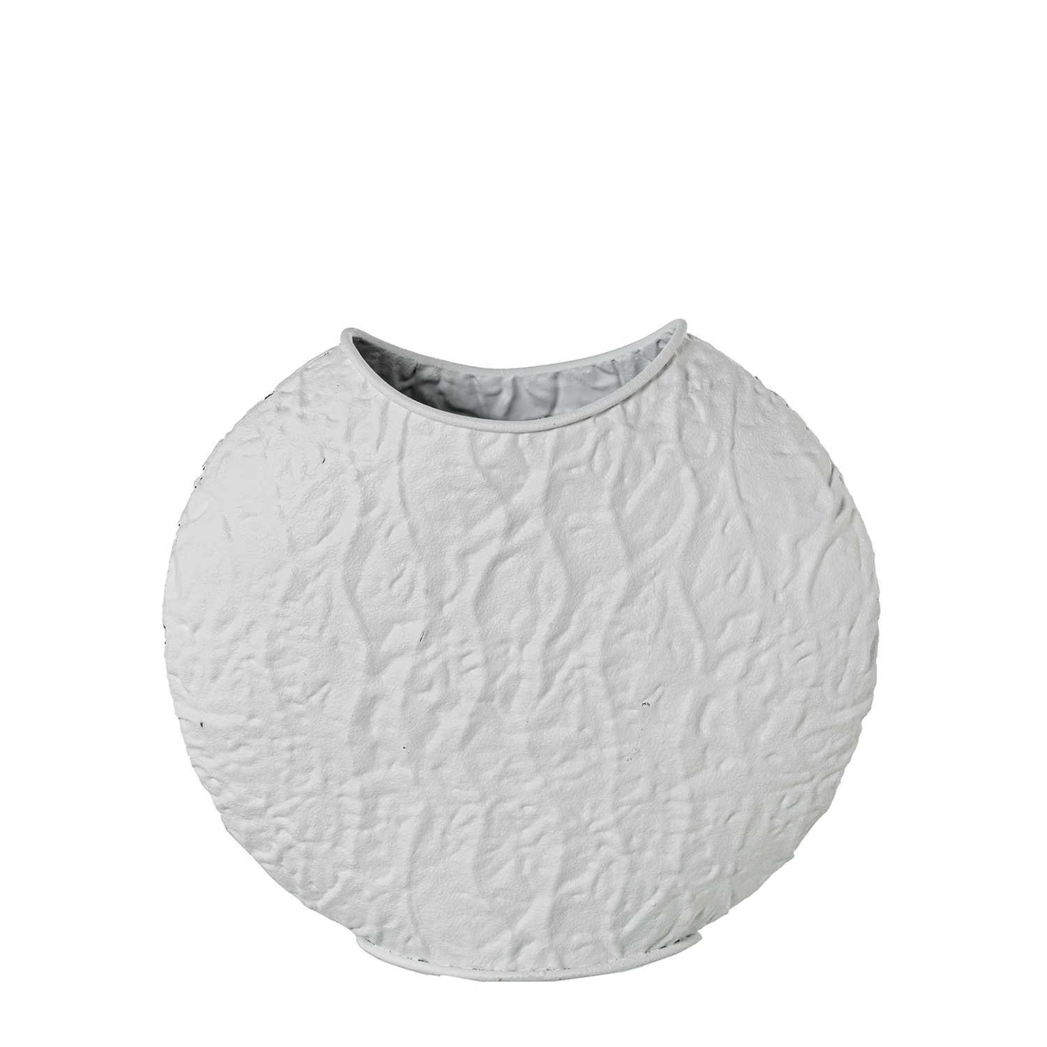 JARRÓN METAL BLANCO