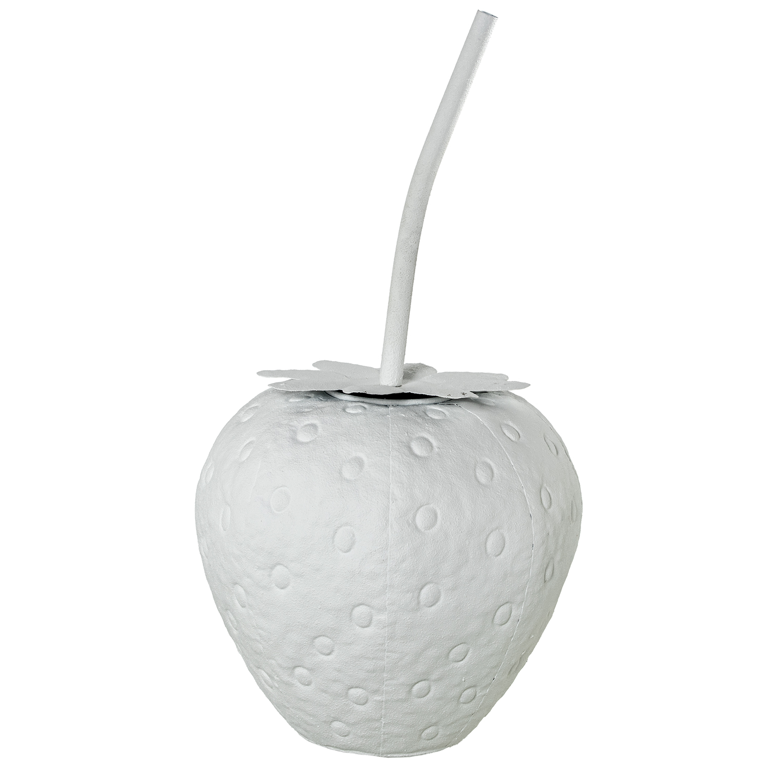 FIGURA METAL FRESA BLANCA