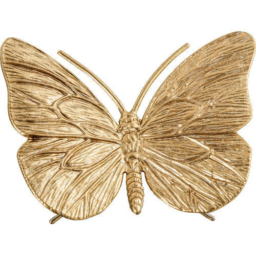 FIGURA METAL MARIPOSA DORADA