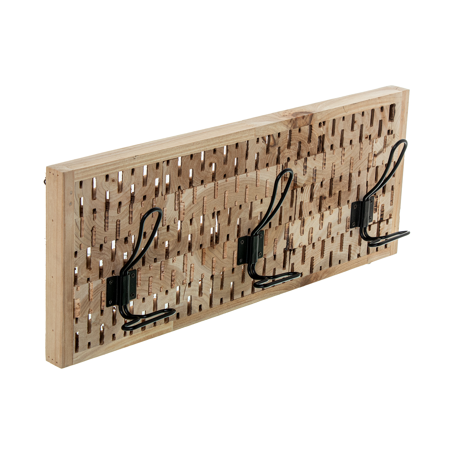 PERCHERO PARED MADERA NATURALO 20X25CM.