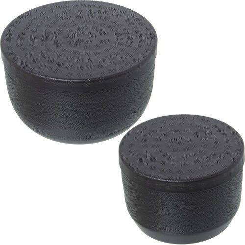 SET 2 CAJAS ALUMINIO TALLADO NDO