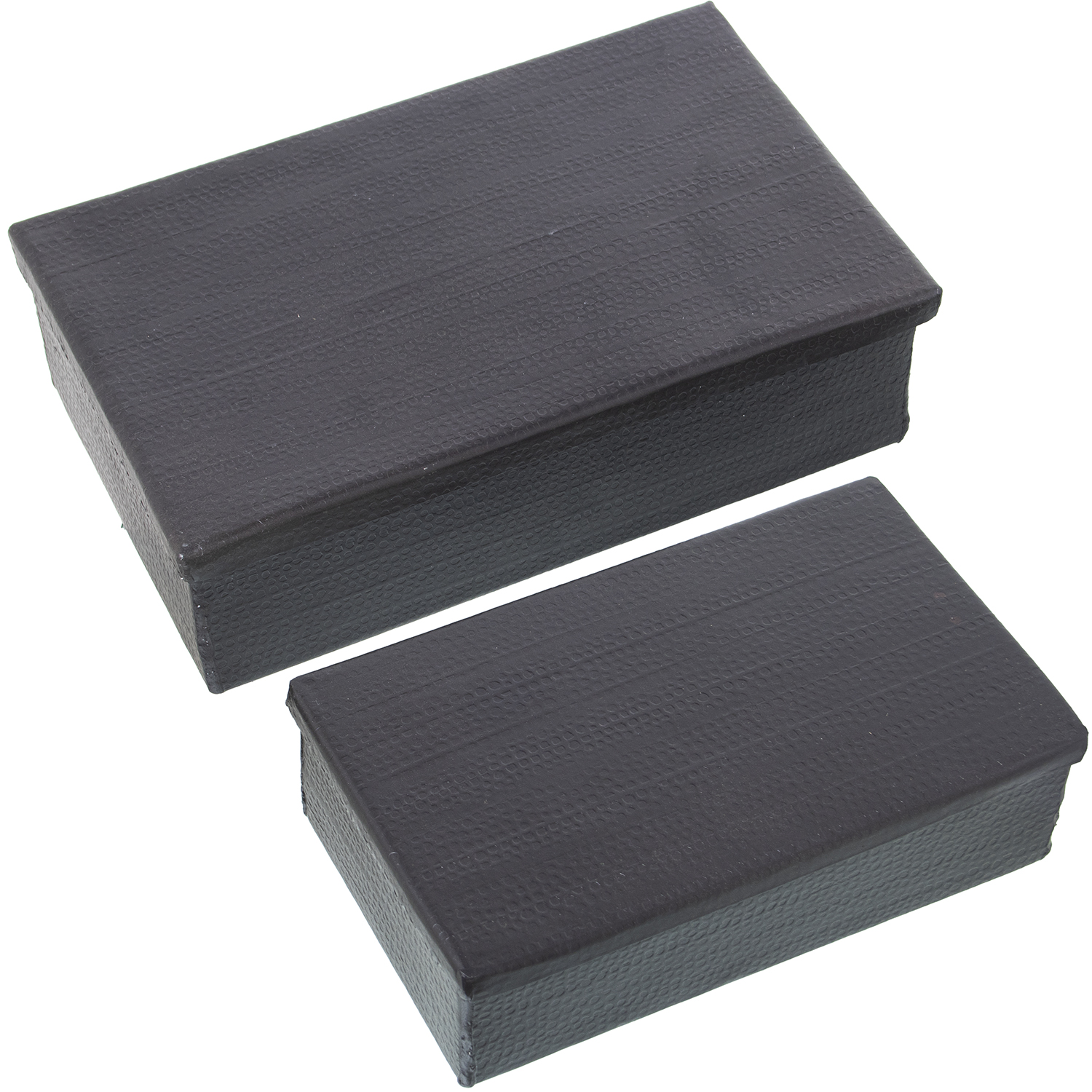 SET 2 CAJAS ALUMINIO TALLADO NEGRO