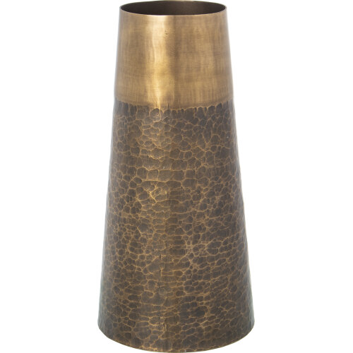 JARRÓN ALUMINIO ACABADO LATÓNENVEJECIDO MATE
