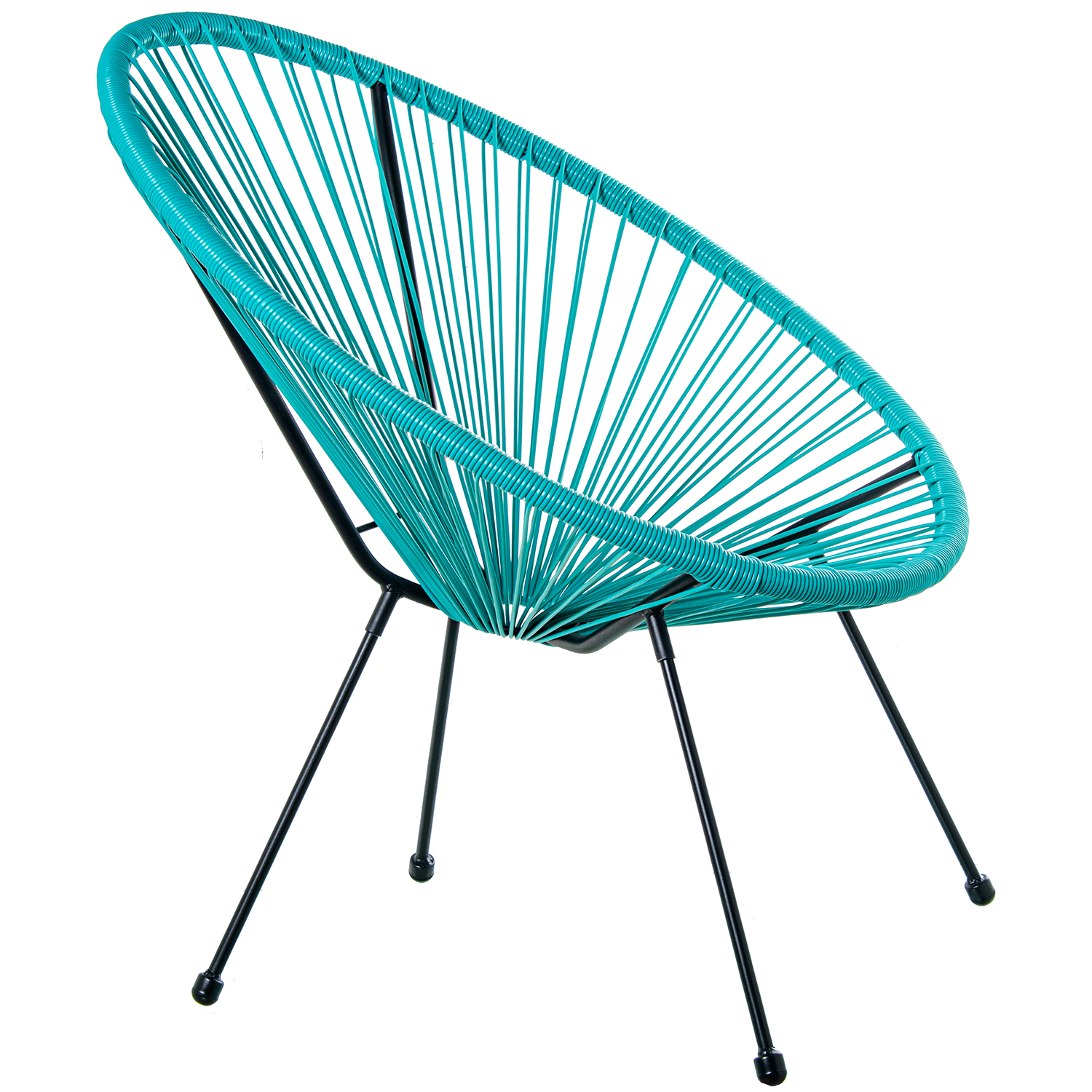 SILLÓN EXTERIOR ACERO/MIMBRE SINTÉTICO (PE) BLANCO