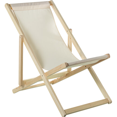HAMACA MADERA PLEGABLE TELA BELENO BLANCO, 5 POSICIONES