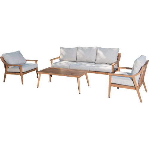 SET SOFA 3P+2 SILLONES+MESA CEOLIETILENO