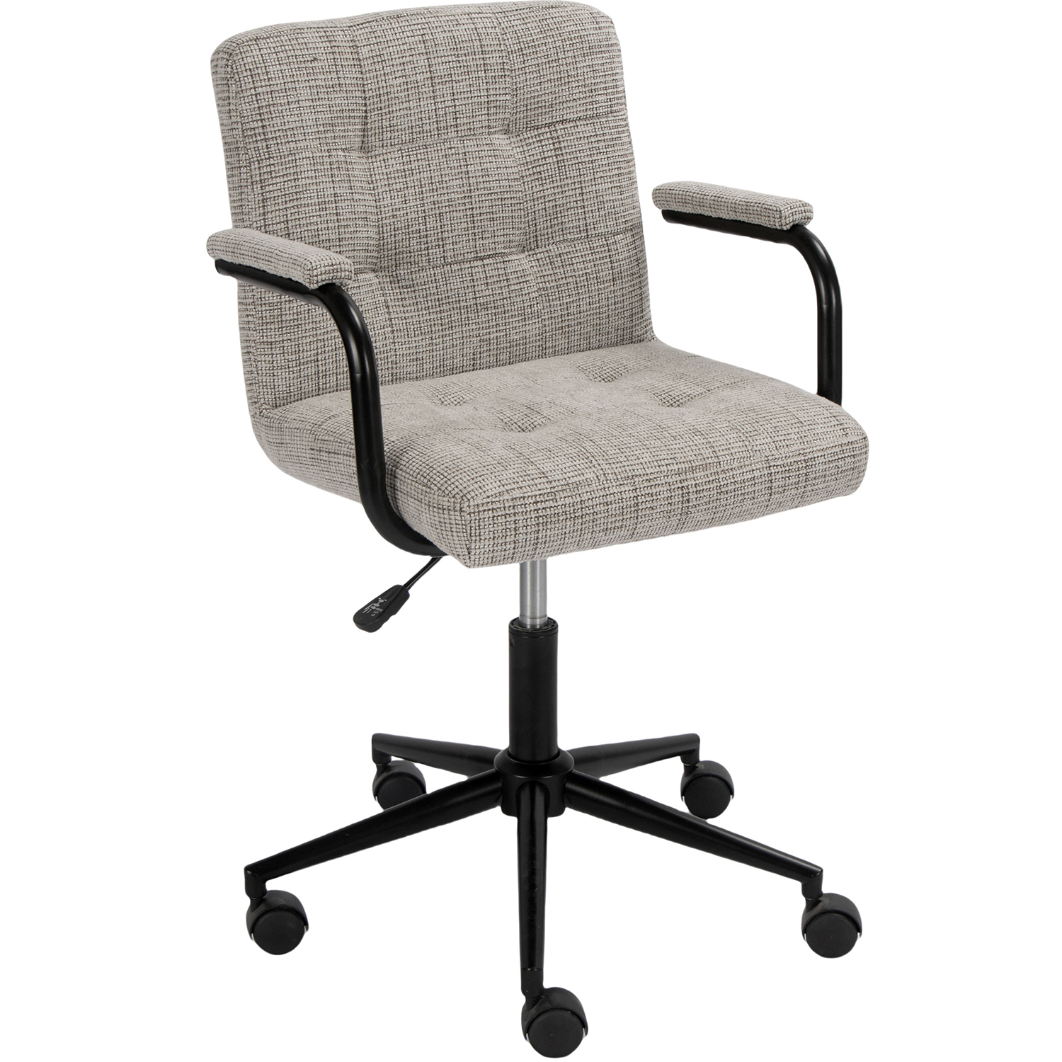 SILLA GIRATORIA METAL C/RUEDAS REGULABLE EN ALTURA PATAS MET