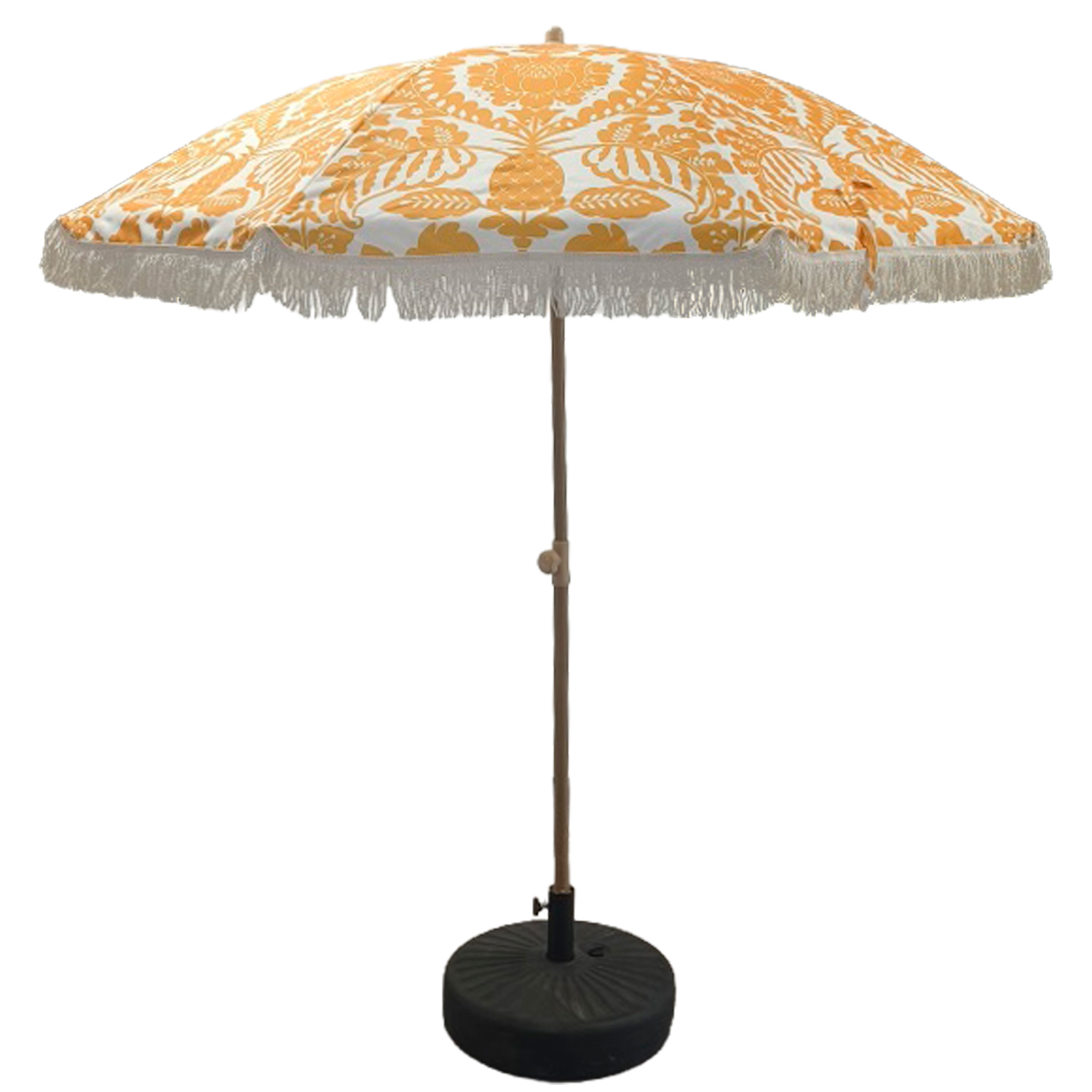 PARASOL ACERO/POLIÉSTER CON FLECOS, INCLINABLE, BASE NO INCL