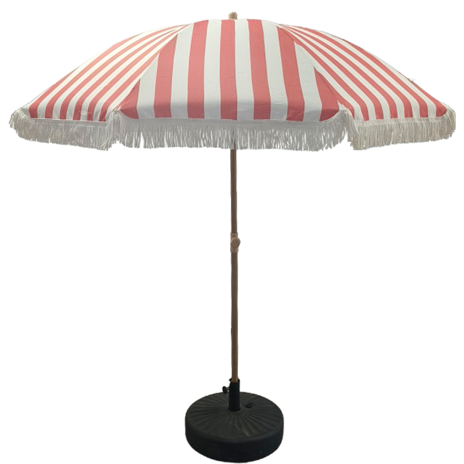 PARASOL ACERO/POLIÉSTER CON FLECOS, INCLINABLE, BASE NO INCL