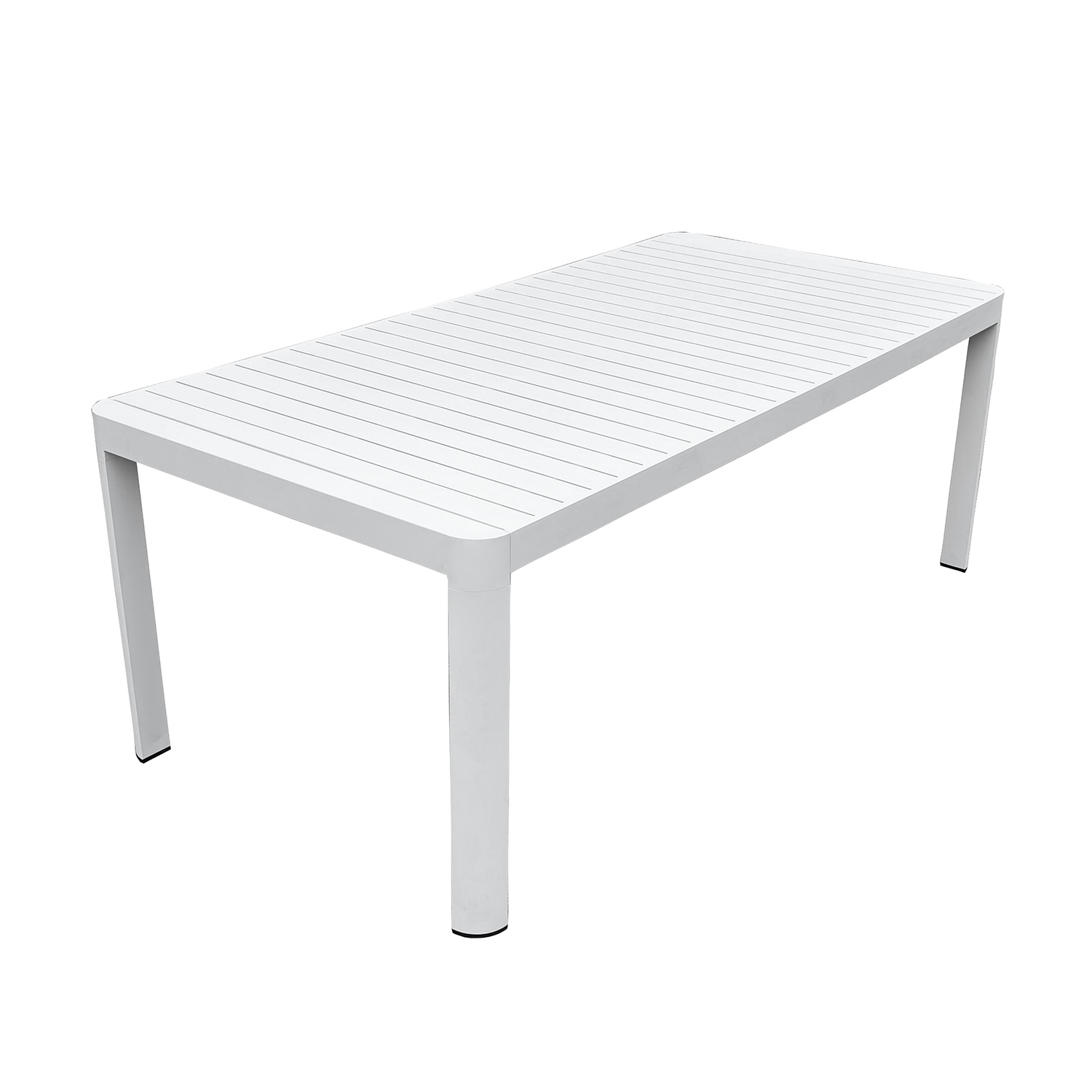 MESA EXTENSIBLE ALUMINIO BLANC