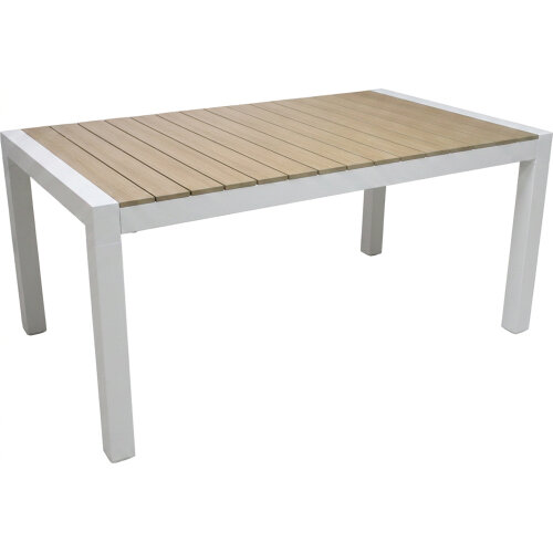 MESA EXTENSIBLE ALUMINIO BLANC