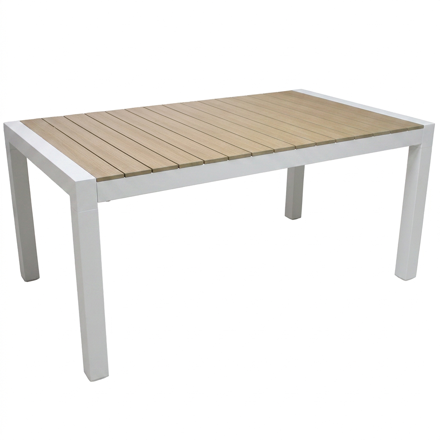 MESA EXTENSIBLE ALUMINIO BLANC