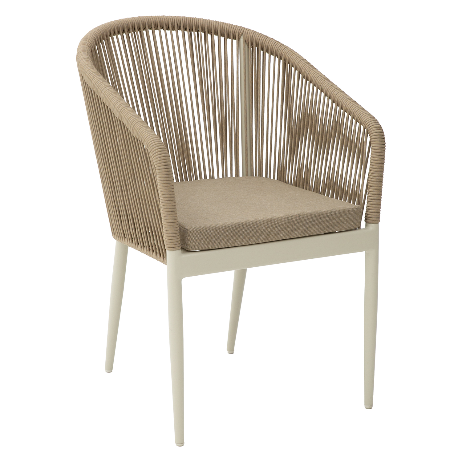 SILLA EXTERIOR ALUMINO/CUERDATOPO