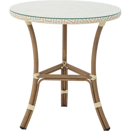 MESA EXTERIOR ALUMINIO/TEXTILENATURAL