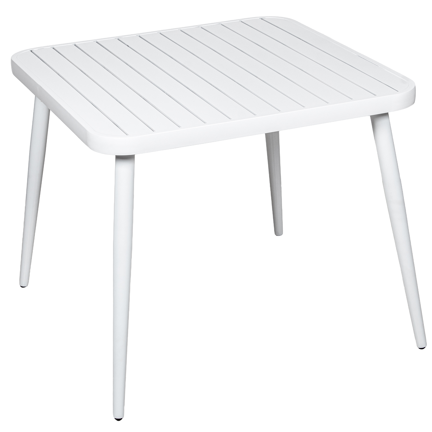 MESA EXTERIOR ALUMINIO BLANCODECO. BEIGE +74722 C/CRISTAL