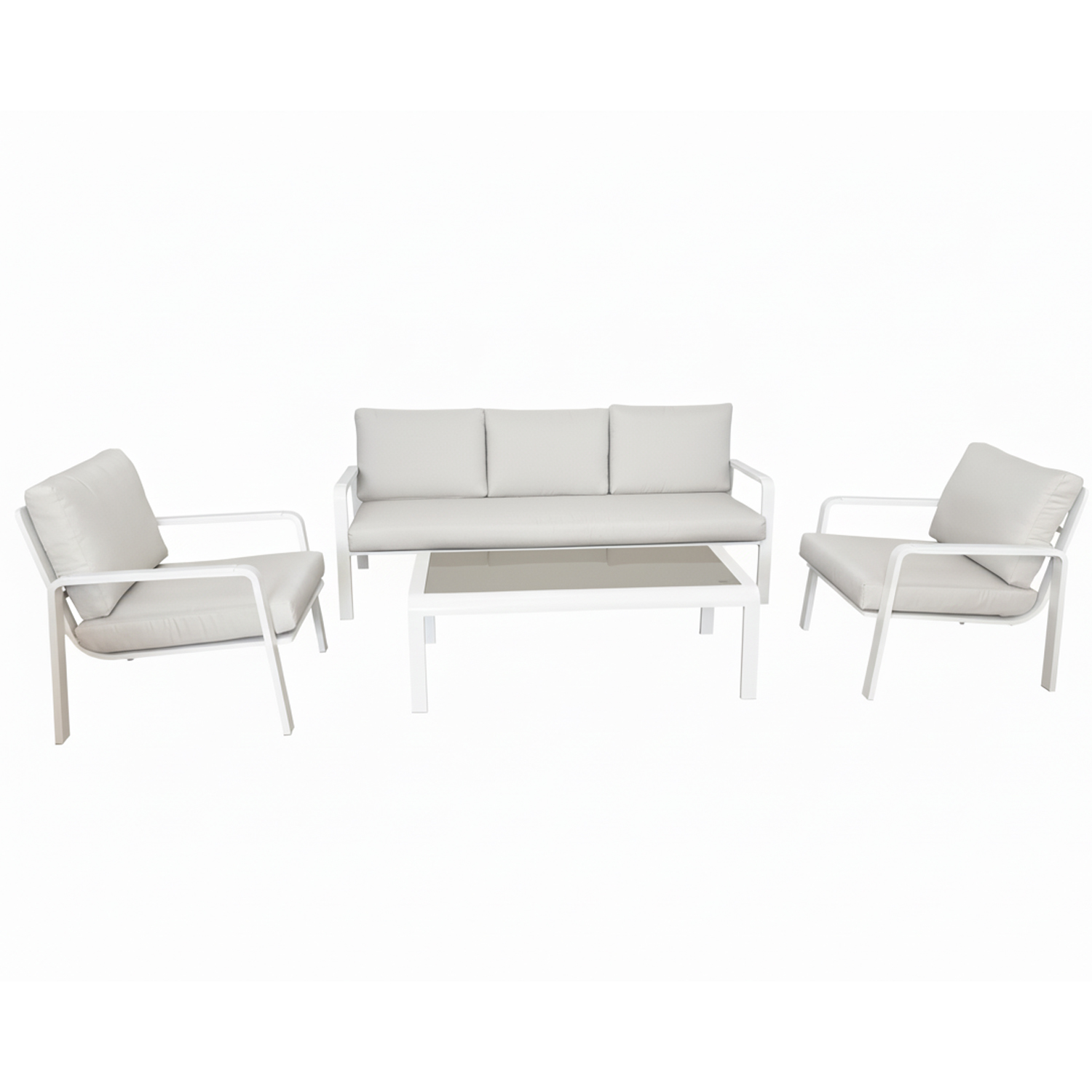 SET SOFA 3 PLAZAS + 2 SILLONESO CREMA