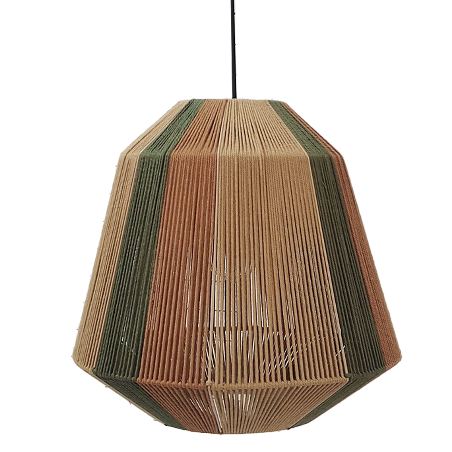 LÁMPARA TECHO CUERDA C/ARMAZÓNAZÓN HIERRO, 1XE14 MAX.40W NO