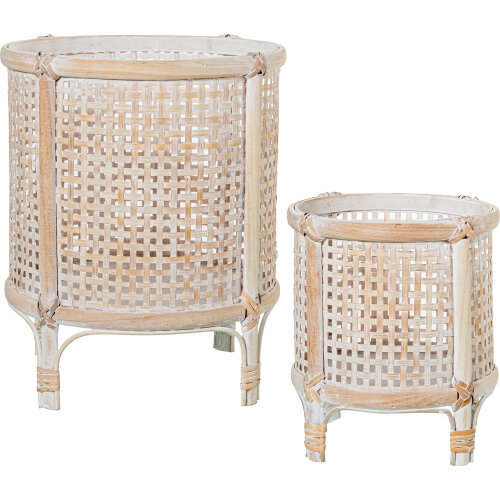 SET 2 MACETEROS BAMBU