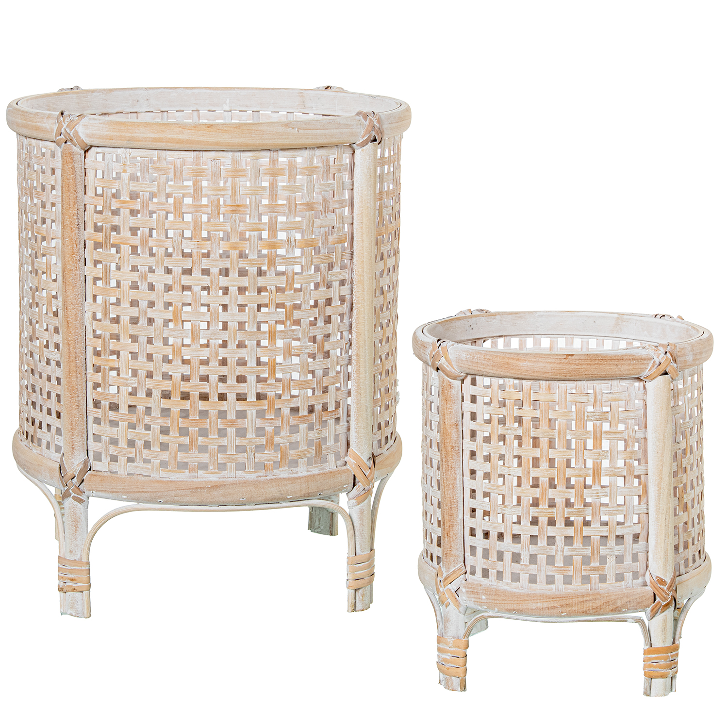 SET 2 MACETEROS BAMBU