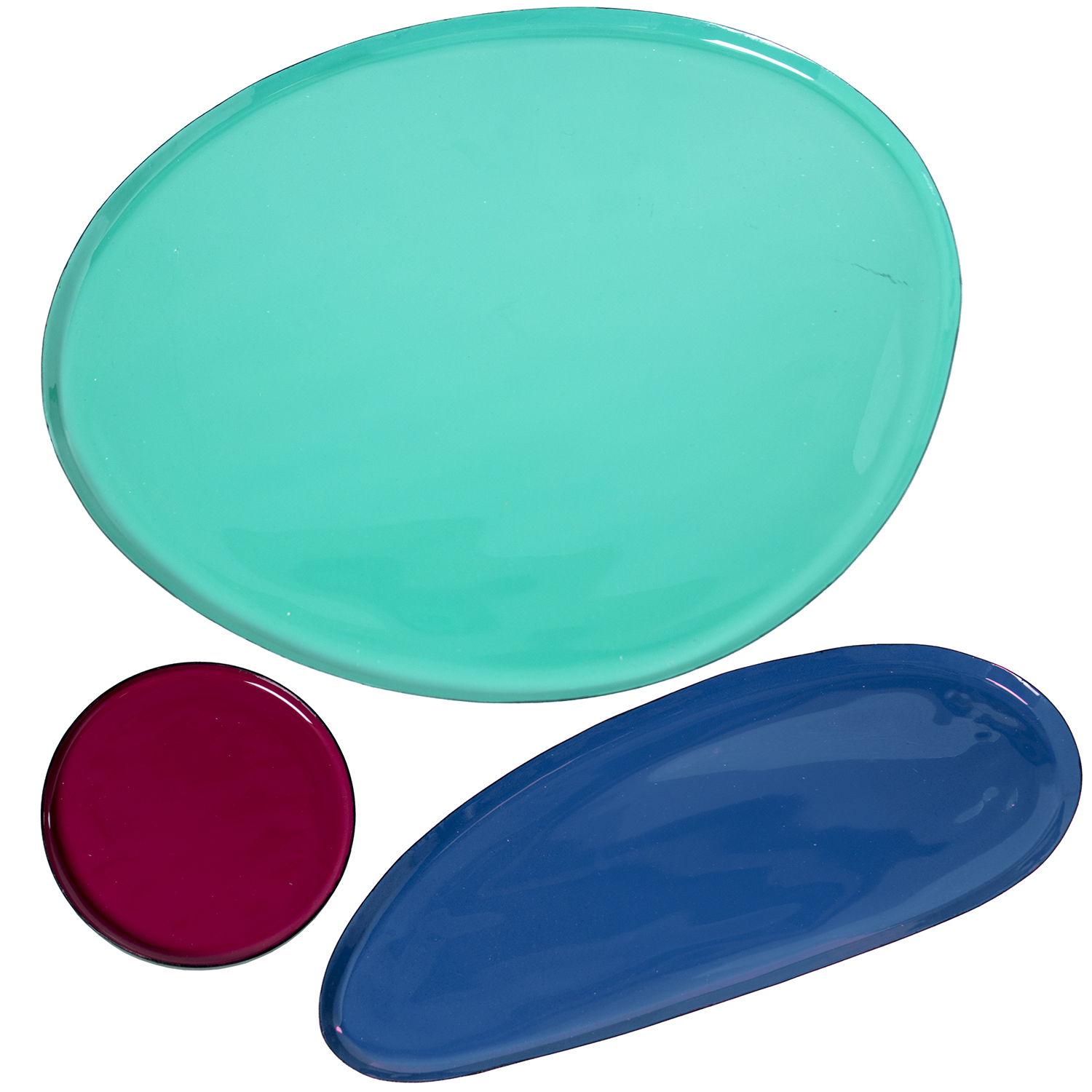 SET 3 BANDEJAS ESMALTADAS VERDROS