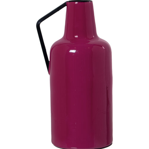 JARRÓN METAL ESMALTADO ROSA