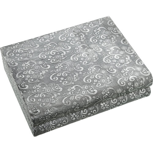 JOYERO METAL PLATEADO C/ESPEJO DECO. MANO