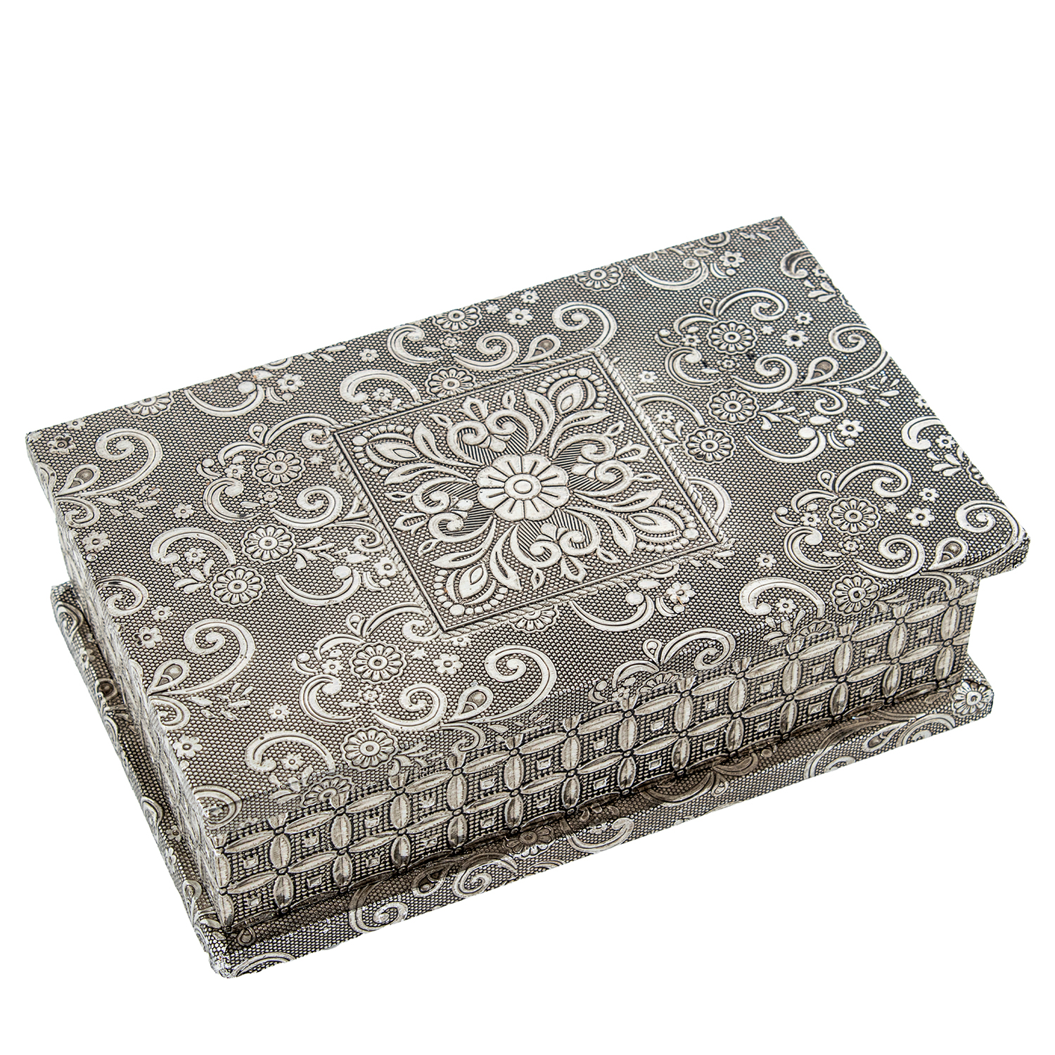 JOYERO METAL PLATEADO DECO. FLEFANTE