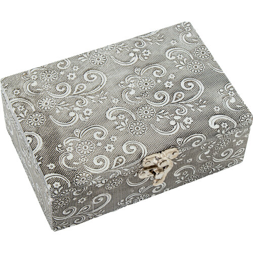 JOYERO METAL PLATEADO DECO. AREFANTE