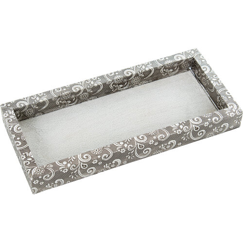 BANDEJA METAL PLATEADO DECO. AADO DECO. ARABESCOS