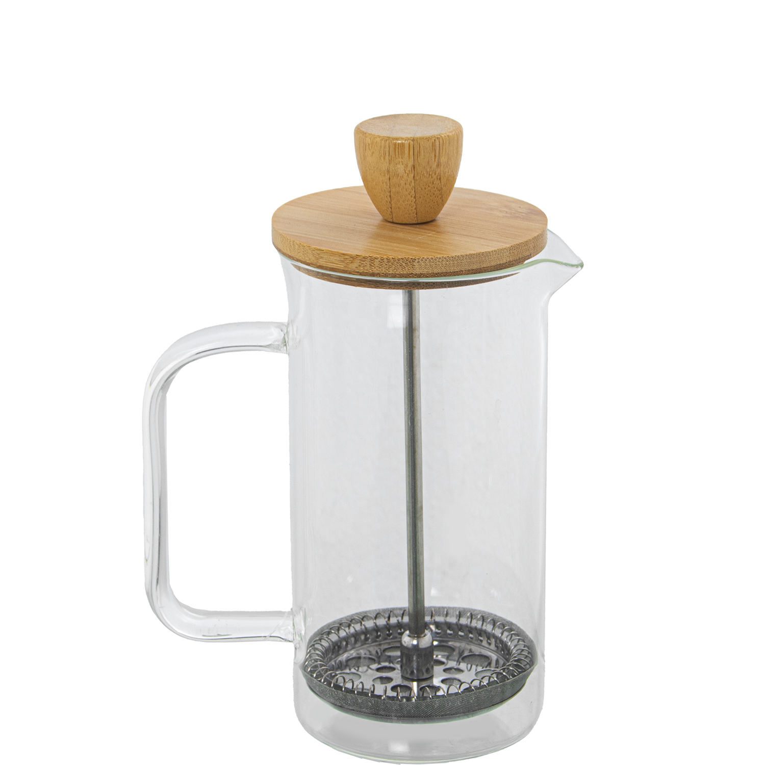 CAFETERA ÉMBOLO 350ML CRISTAL,C/SOPORTE 36X13CM