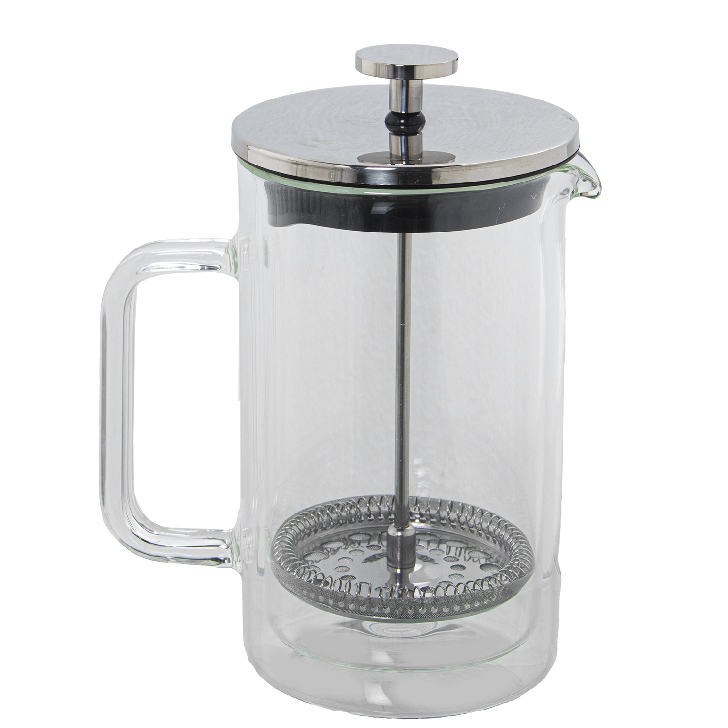 CAFETERA ÉMBOLO 600ML CRISTALDOBLE/ACERO INOXIDABLE
