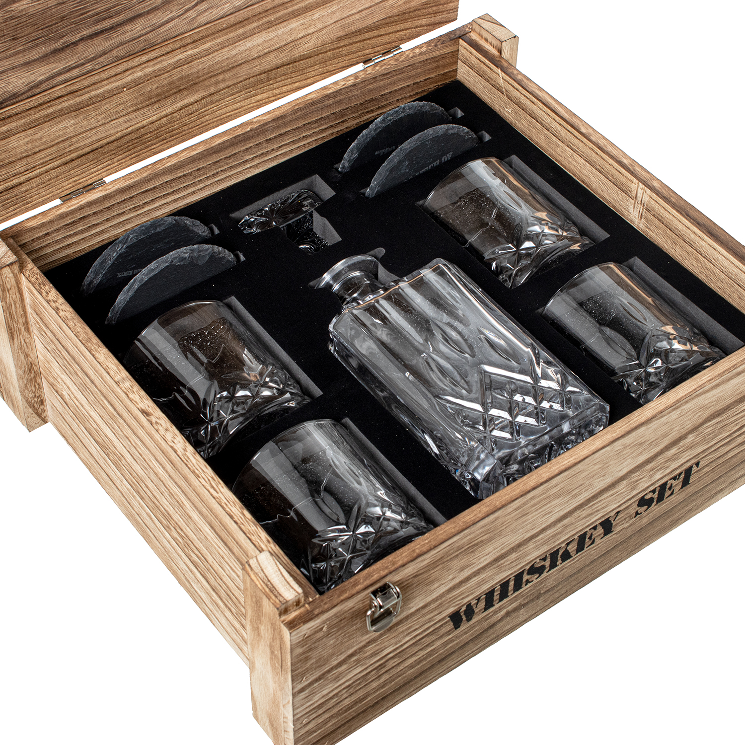 SET BOTELLA+4 VASOS WHISKY CRICORCHO